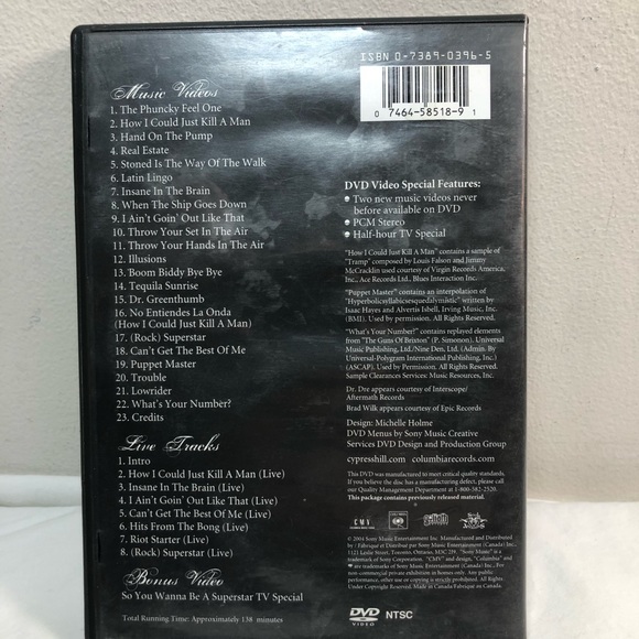 Cypress Hill - Still Smokin' Ultimate Video Collection DVD, 2004 - Picture 2 of 8